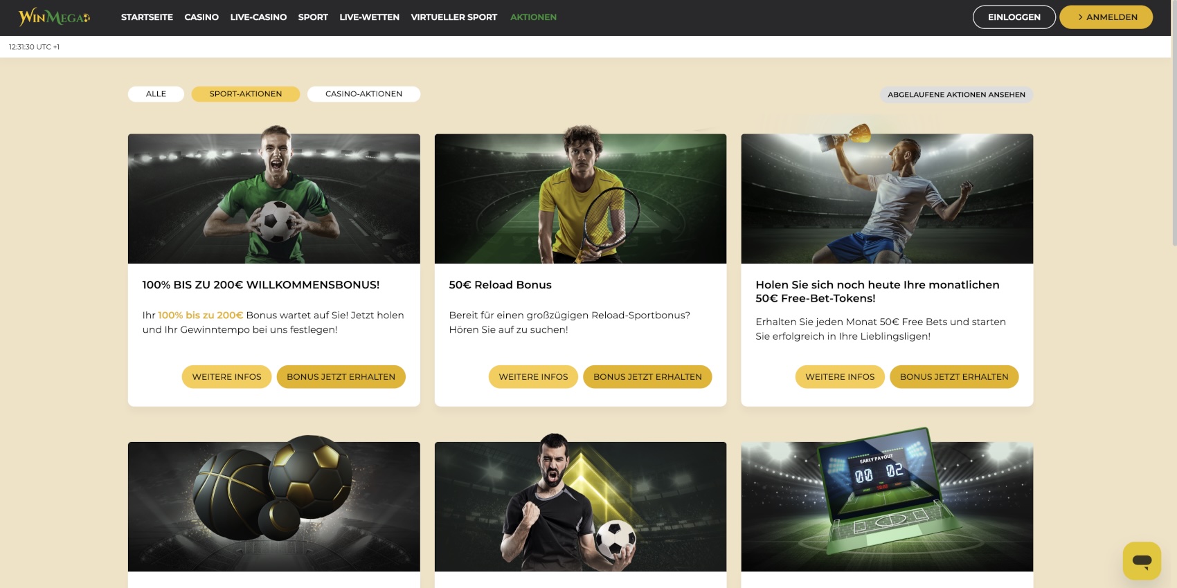 Winmega Bonus Aktionen